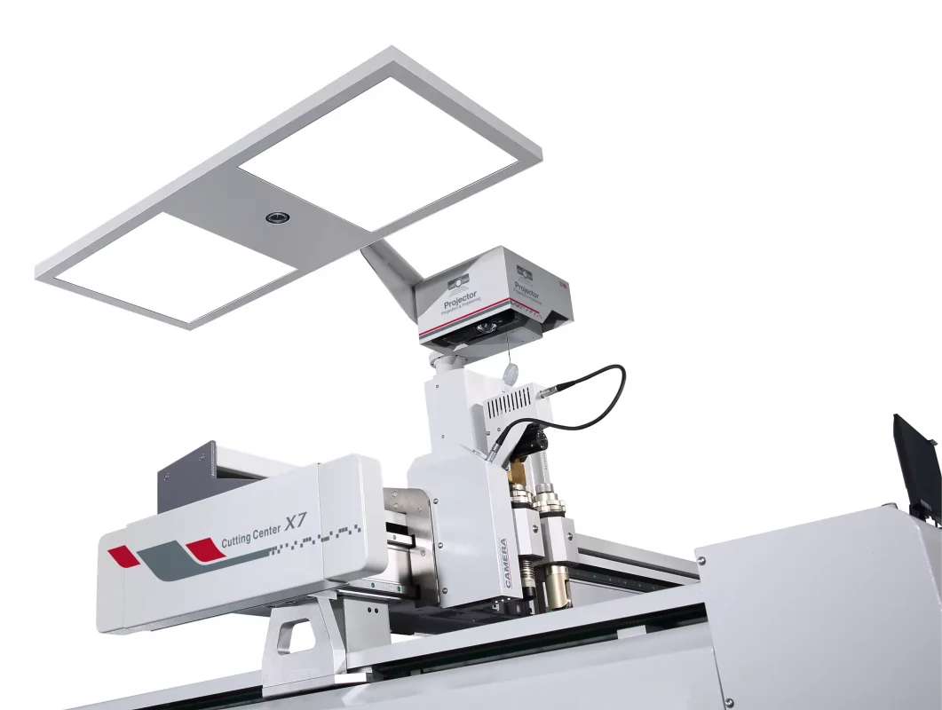 Large format camera on tps digital cutter